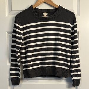 J. Crew Striped Crew Neck Sweater